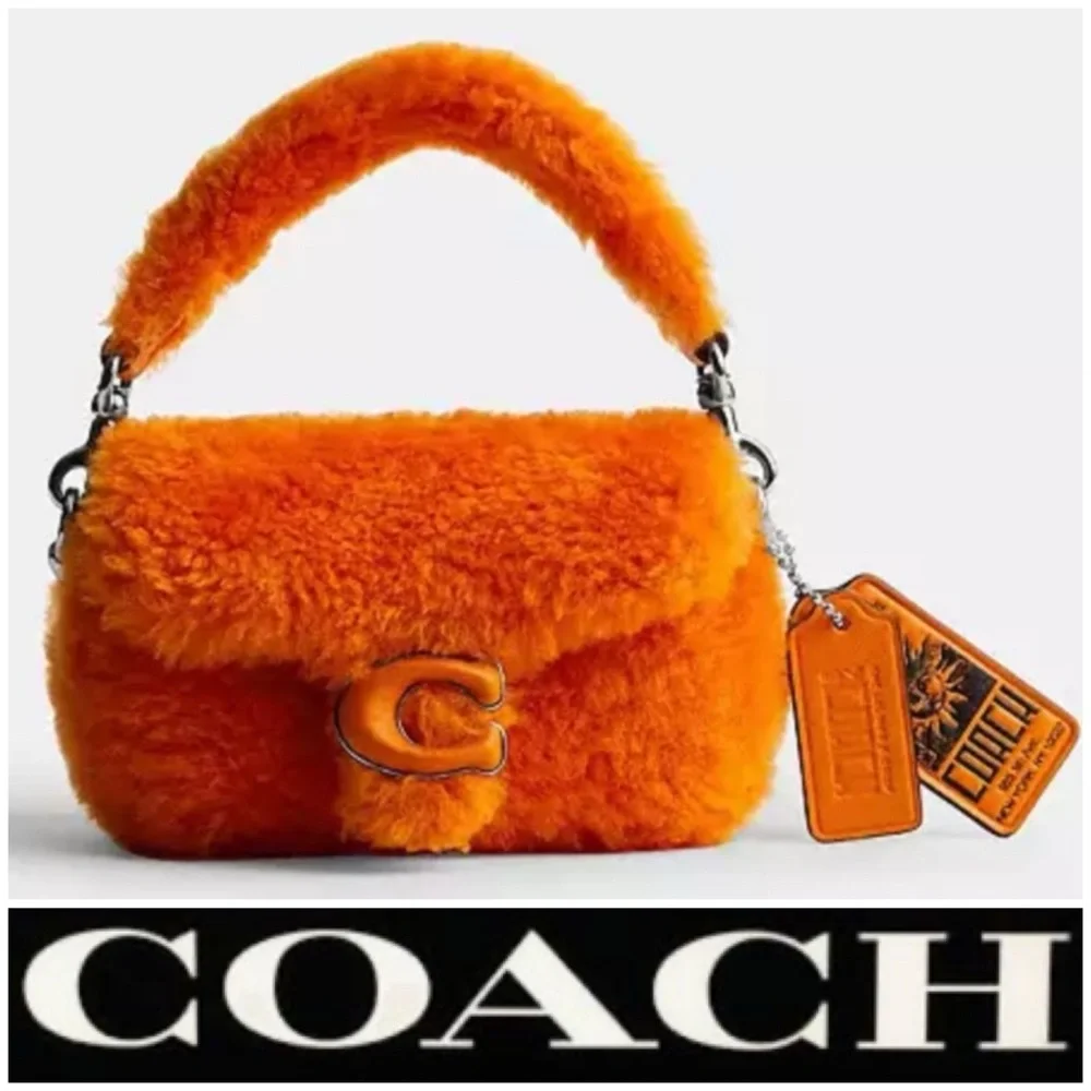 Coach Tabby Bag 12 Mini Shearling - Picture 2 of 10